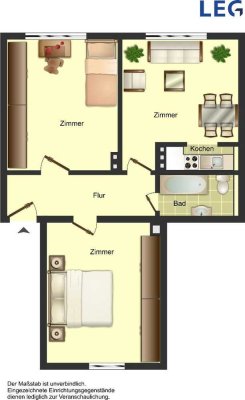 Demnächst frei! 2-Zimmer-Wohnung in Solingen Mitte