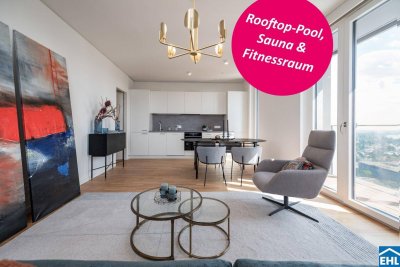 Erstbezug im VIENNA TWENTYTWO bei der U1 *Rooftop-Pool inklusive*