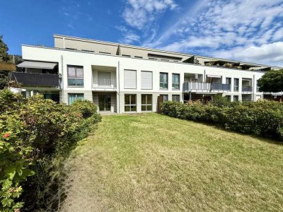 Moderne Neubau-Gartenwohnung mit 2 Zimmern - ca. 61,28 m² - ca. 119 m2 Garten - Küche - Stellplatz