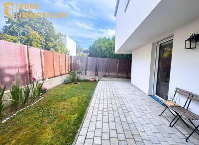 Urban &amp; entspannt: 2-Zimmer-Gartenwohnung (36m² Außenfläche) mit perfekter U1-Anbindung