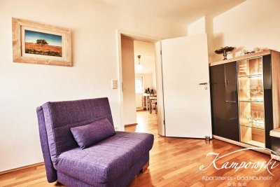 Exklusiv möbliertes Apartment mit Vollausstattung & Garten - zentral in Bad Nauheim am Kurpark