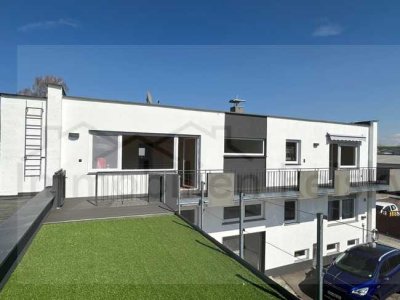 Penthousewohnung mit Dachterrasse und Blick ins Grüne.