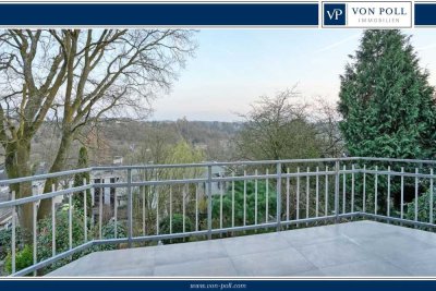 Attraktive Maisonette-Wohnung mit zwei Terrassen und kleinem Garten und mit toller Aussicht