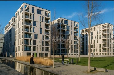 2-Zimmer Wohnung mit Garage inkludiert - Privater Balkon mit Blick ins Grüne-Modern im Nordbahnviertel