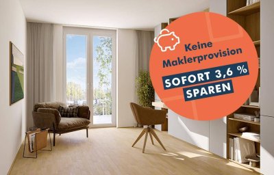 „Die Kompakte“ 3-Zimmerwohnung mit Home-Office &amp; mit 11 m² Balkon