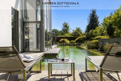 Wo Architektur auf Natur trifft – exklusives Wohnen mit Gartenflair und direkter Seenähe