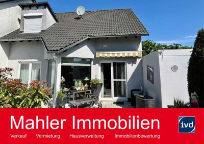 Im Spätsommer auf der eigenen Terrasse - modernes Wohnen in Lorsch