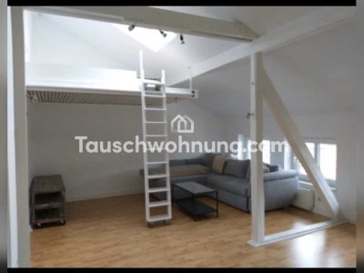 Tauschwohnung: 48qm - Ideale Singlewohnung mit Dachbalken und Stadtblick