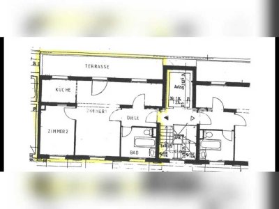 Tauschwohnung: 2,5 Zimmer mit großer Dachterrasse