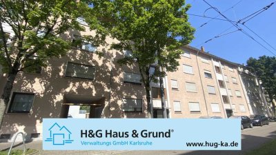 FREI! 1-Zimmer-Dachwohnung mit Einzelgarage in angenehmer Lage von Durlach-Aue