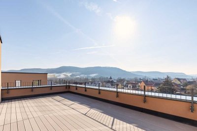 Einzigartige 4-Zimmer Neubau-Dachgeschosswohnung mit Blick über Jena