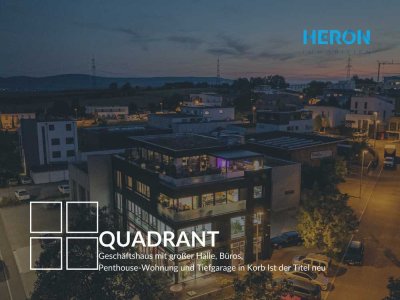 QUADRANT - Luxus Penthouse-Wohnung mit Büros, Industriehalle und eigener Tiefgarage