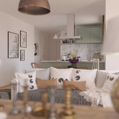 Erstbezug in barrierefreiem Neubau KfW 40 -  Balkon - Fensterbad mit Dusche & Wanne