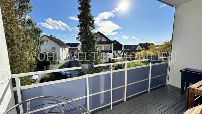 Helle 2 Zimmer-Wohnung mit West-Balkon und Einbauküche