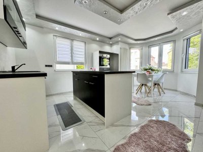 Moderne kernsanierte 3 Zimmer Wohnung mit Terrasse und Garten in begehrter Lage von Bischofsheim