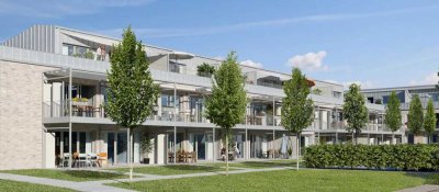 Moderne Obergeschoss-Wohnung mit 3 Zimmern zu vermieten