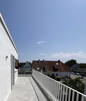 Moderne 3-Zimmer-Dachgeschoss-Wohnung mit 2 Dachterrassen in der Gartenstadt-Trudering