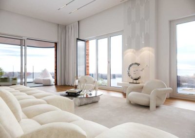 Direkt am Wasser: Sonnige 4-Zimmer-Neubau-Wohnung *mit TOP Ausstattung* en suite Bad ++ Loggia