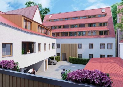 Erstvermietung: Hochwertige 4-Zi.-Familienwohnung (113 m²) mit Balkon & privatem Garten (100 m²)