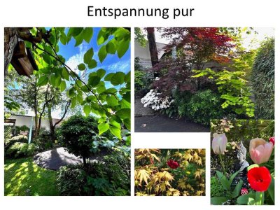 Grüne Wohlfühloase mit Südbalkon und wunderschönem Garten