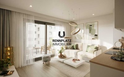 WE1-1 | Apartment mit Süd-West-Balkon in KfW-40-QNG-PLUS Bauweise im Regensburger Westen. Neubau.