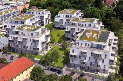 Neubauwohnung im Graumann-Park: Nachhaltig mit Kühlung, direkt im Zentrum