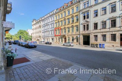 Johannstadt - 2-Zi.-Wohnung mit Südbalkon und Einbauküche