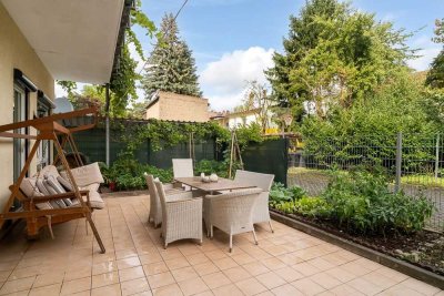 Barrierefreie Erdgeschosswohnung mit großer Terrasse und Duplexparker