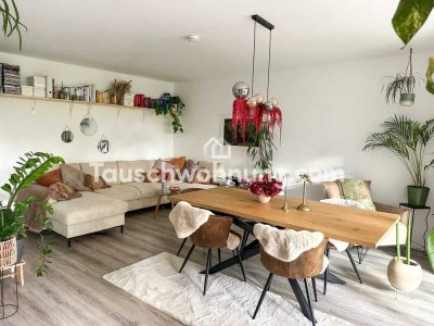 Tauschwohnung: ruhige 4 Zimmerwohnung mit Balkon und Garten am Fluss