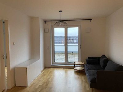 Moderne 2 Zimmer Wohnung mit großer Dachterasse