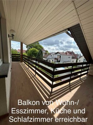 Modernisierte Wohnung mit drei Zimmern und Balkon in Kandel