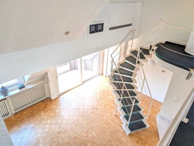 Den Himmel so nah: Ca. 161qm große Galeriewohnung mit Balkone und Sonnenterrasse in Stadtmitte!