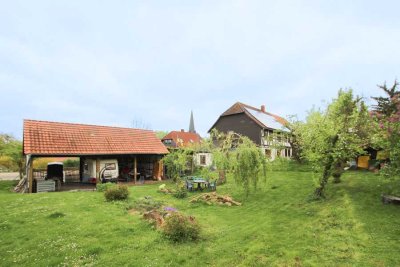 Hübsches Fachwerkhaus mit Werkstatt, Stall und vielem mehr auf großem Grundstück!