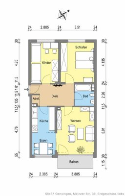 3 ZKB Wohnung mit Balkon - Erstbezug nach Modernisierung!