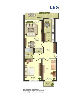 3 Zimmerwohnung in Sankt Augustin-Menden sucht neue Mieter