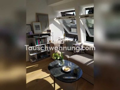 Tauschwohnung: Lichtdurchflutete Dachgeschosswohnung in idyllischer Lage