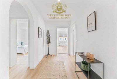 Familientraum mit Alb-Blick – Erstbezug nach Sanierung, 4 Zimmer + Balkon + Garage!