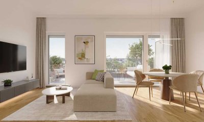 Wunderschöne 3-Zimmer-Dachterassenwohnung mit Blick ins Grüne