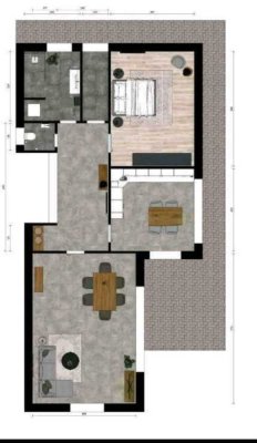 950 € - 102 m² - 2.0 Zi.
