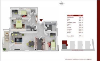 Stilvolle 4,5-Zimmer Neubauwohnung in Bad Friedrichshall