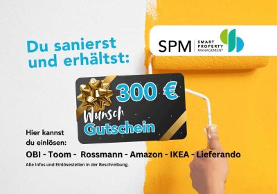 Aufwertung mit Mehrwert – renovieren & Gutschein erhalten