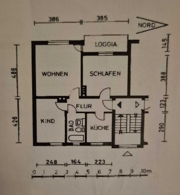 Schöne 3-Zimmer-Wohnung mit Balkon im 2. OG in Lehrte