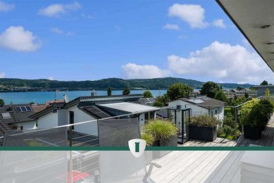 Exklusives, neuwertiges EFH mit Aufzug, Einliegerwhg., Seeblick, traumhaftem Garten u. Baulandres.