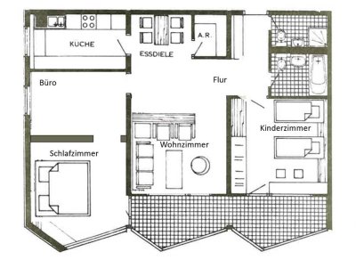 Modernisierte 4 Zimmer-Wohnung mit Garage, Aufzug zu vermieten