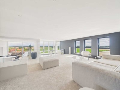 loftartiges, lichtdurchflutetes Penthouse mit Bergblick vor den Toren Münchens