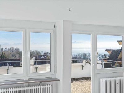5-Zimmer-Penthouse-Wohnung mit sensationeller Berg-und Seesicht