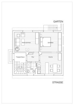 2-Zimmer-Wohnung im 1. OG in Lüdenscheid Wehberg