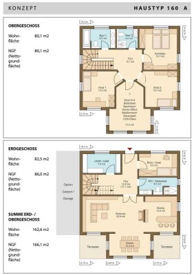 Neubau mit 3 Bädern, 5 Zimmern plus großem Ess-Wohnbereich auf 161qm