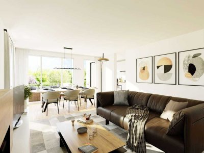 Großzügige 3-Zimmer-Neubau-Wohnung mit privatem Garten!
