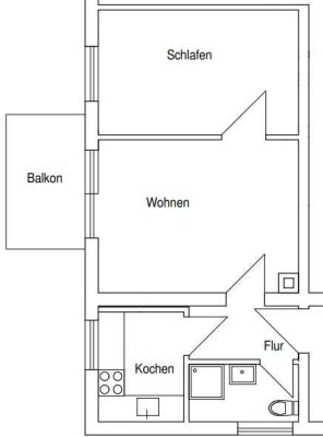 Erstbezug nach vollumfänglicher Sanierung mit Balkon: attraktive 1,5-Zimmer-Wohnung in Speyer